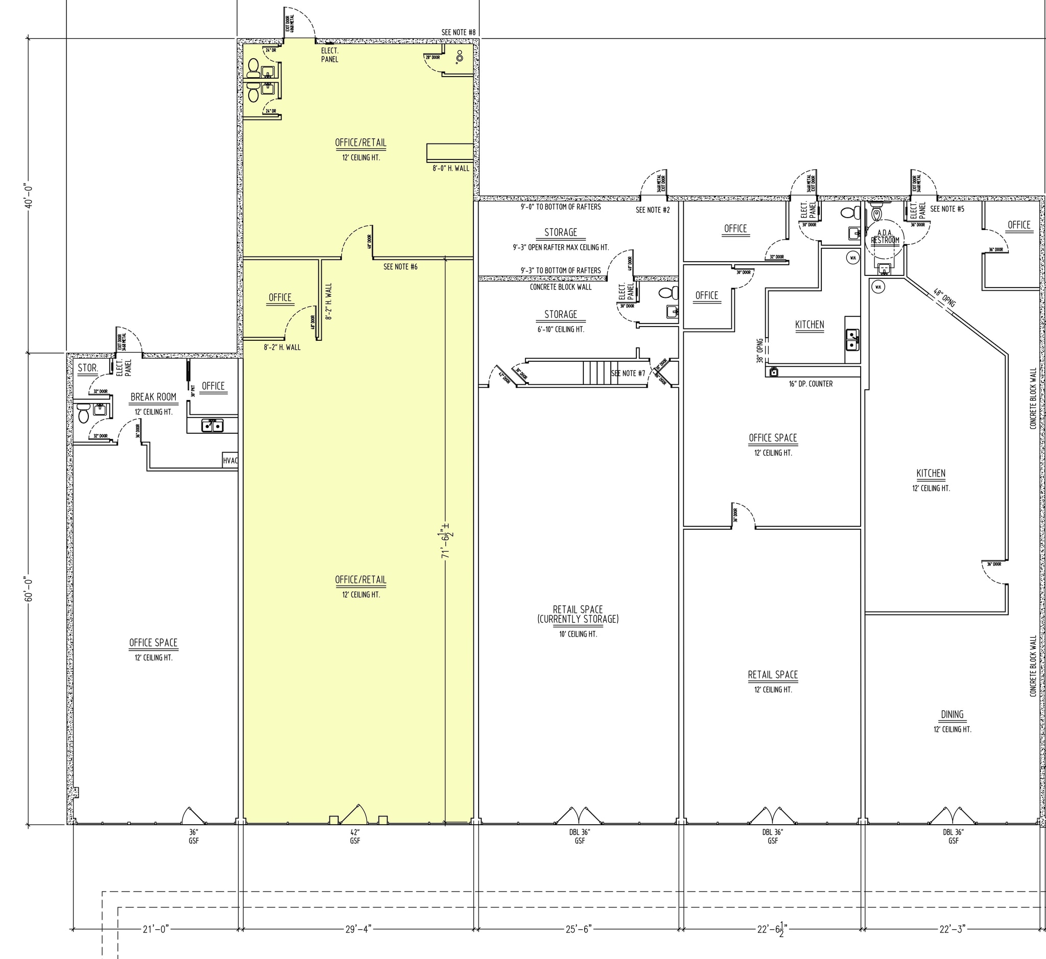 1921 Oroville Dam Blvd, Oroville, CA à louer Plan d’étage- Image 1 de 3