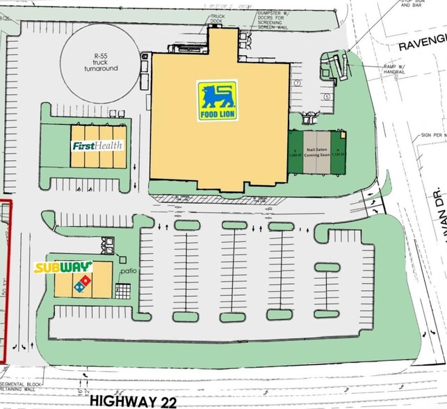 7374-7479 NC Highway 22, Carthage, NC à louer - Plan de site - Image 2 de 7