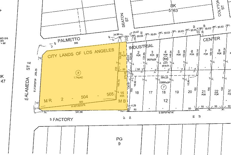 558-578 S Alameda St, Los Angeles, CA for lease - Plat Map - Image 3 of 3