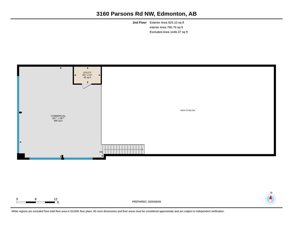 3104-3160 Parsons Rd NW, Edmonton, AB T6N 1L6 - Unit 3160 - - Floor Plan - Image 1 of 2