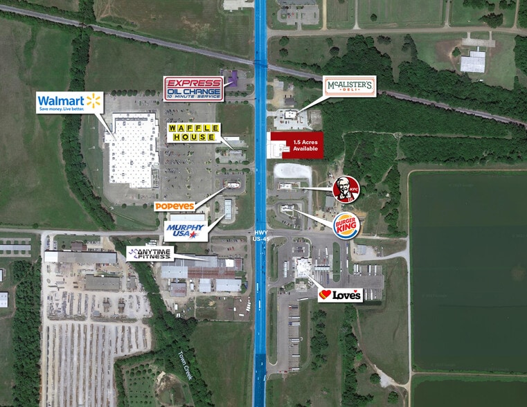 5556 US-45 ALT, West Point, MS for lease - Aerial - Image 2 of 4