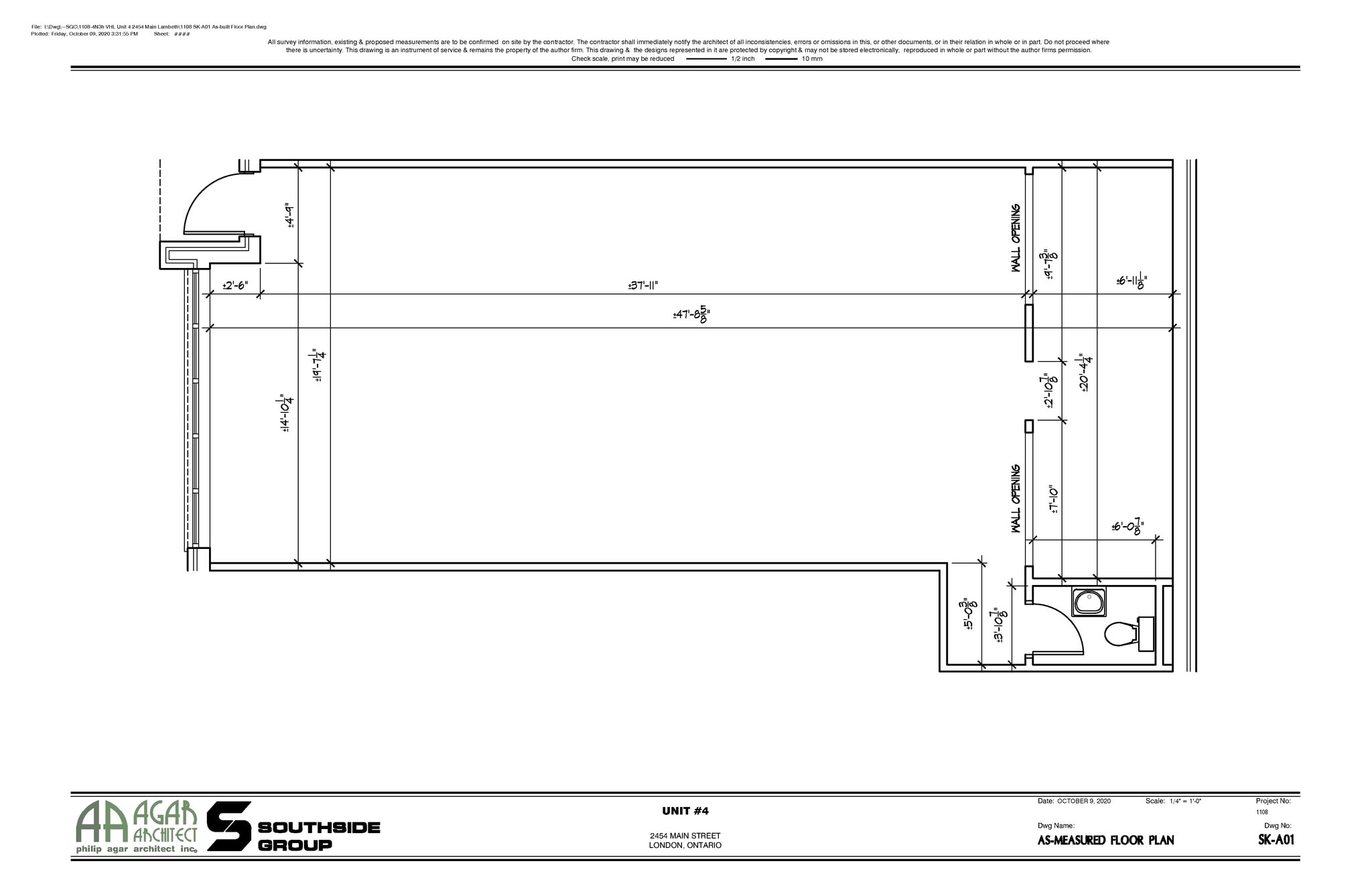 2454 Main St, London, ON for lease Floor Plan- Image 1 of 1