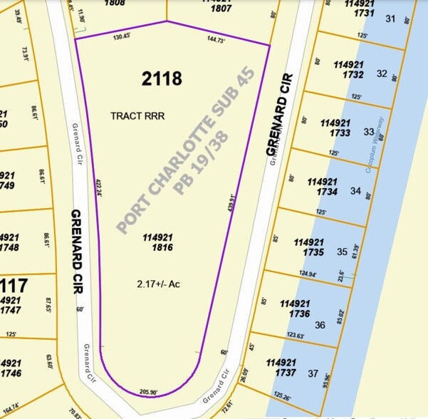 Grenard Cir, North Port, FL for sale - Plat Map - Image 3 of 4