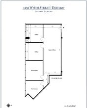 1131 W 6th St, Ontario, CA for lease Floor Plan- Image 2 of 2