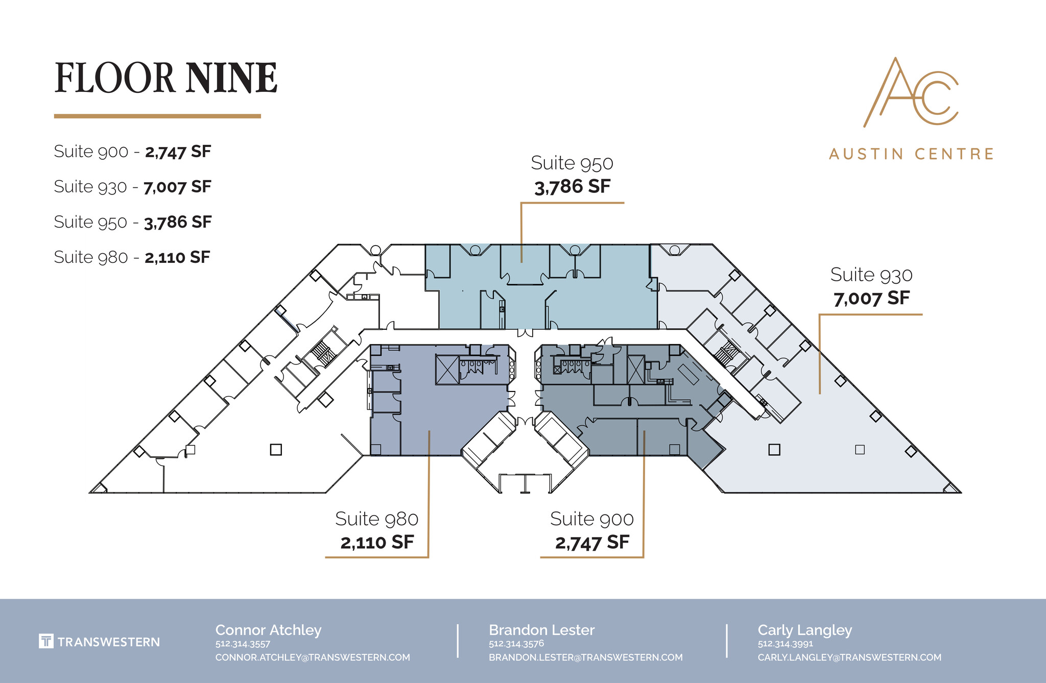 701 Brazos St, Austin, TX for lease Floor Plan- Image 1 of 1