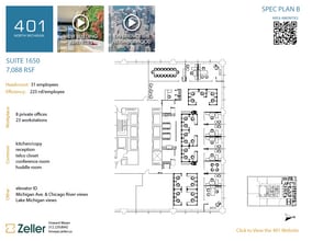 401 N Michigan Ave, Chicago, IL for lease Floor Plan- Image 2 of 3