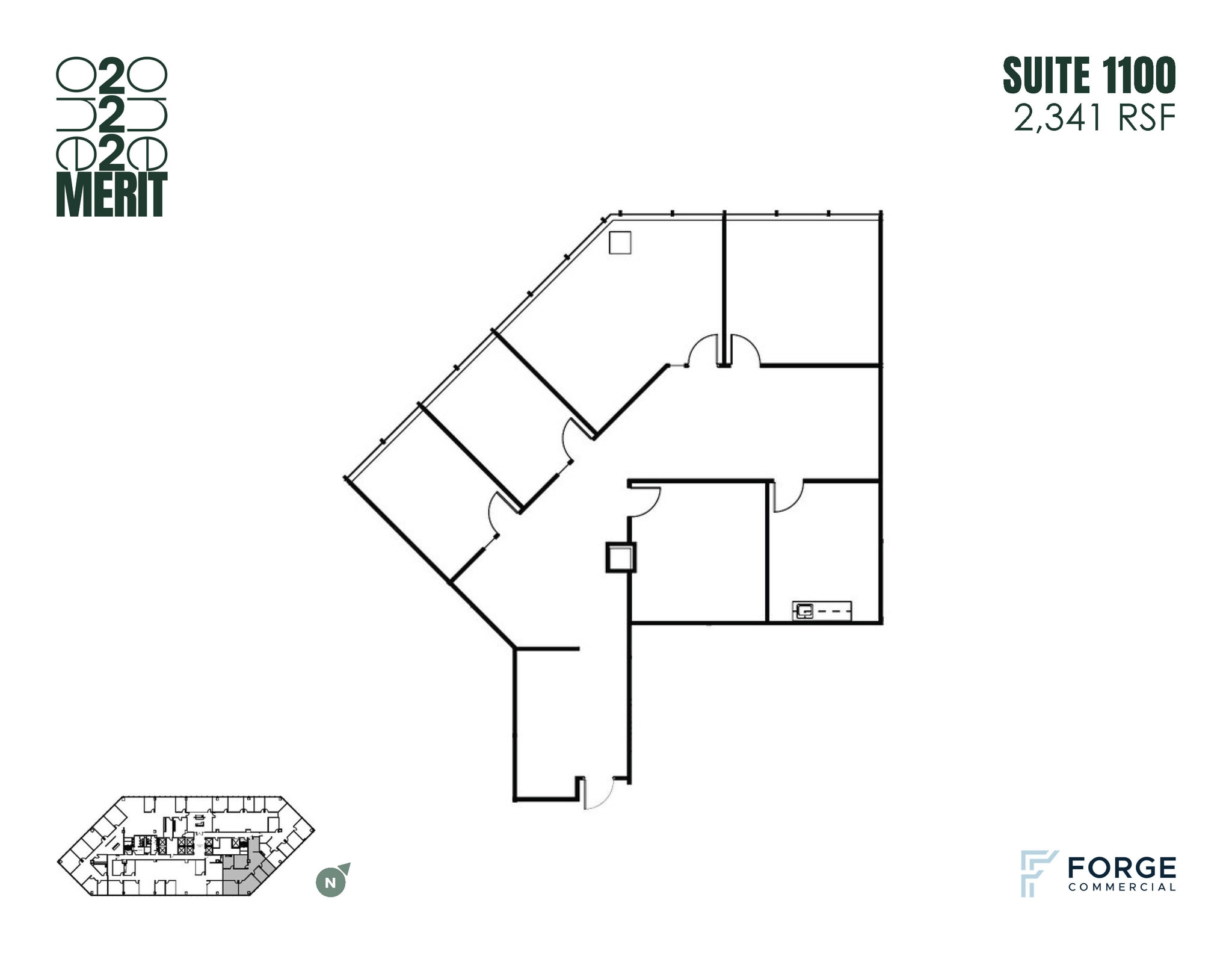 12221 Merit Dr, Dallas, TX à louer Plan d’étage- Image 1 de 1