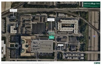 140 S College Ave, Indianapolis, IN - AÉRIEN  Vue de la carte - Image1