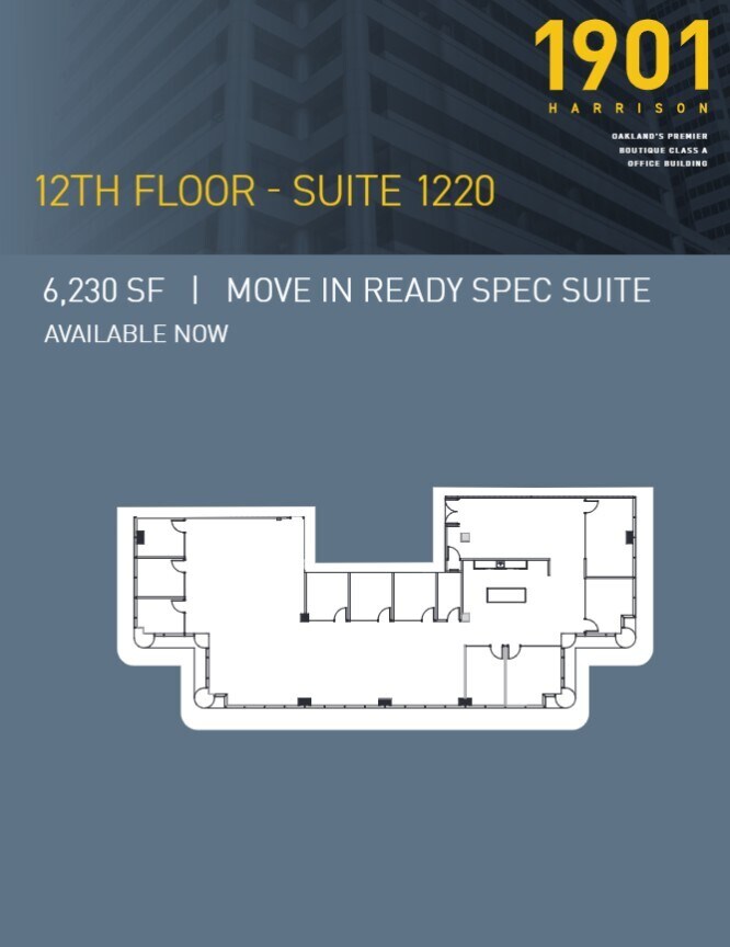 1901 Harrison St, Oakland, CA à louer Plan d’étage- Image 1 de 1