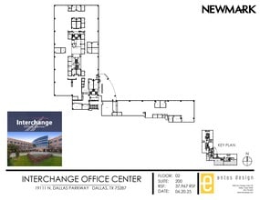 19111 N Dallas Pky, Dallas, TX à louer Plan d’étage- Image 1 de 3