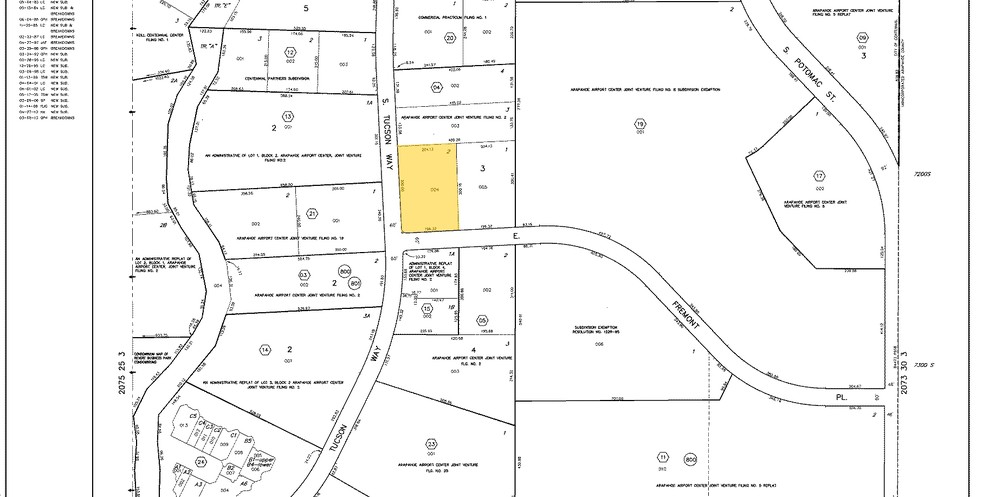 7208 S Tucson Way, Centennial, CO à louer - Plan cadastral - Image 2 de 5