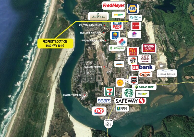 4480G Highway 101, Florence, OR à vendre - Aérien - Image 3 de 3