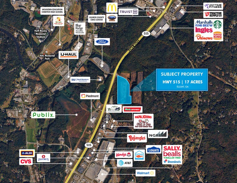Brookview Blvd 515 Highway Hwy, Ellijay, GA à vendre - Photo du bâtiment - Image 1 de 1