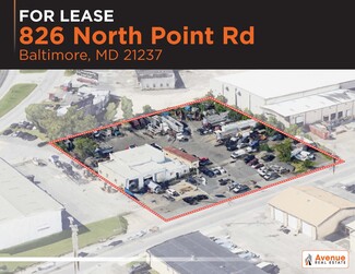 Plus de détails pour 826 N North Point Rd, Baltimore, MD - Industriel à louer