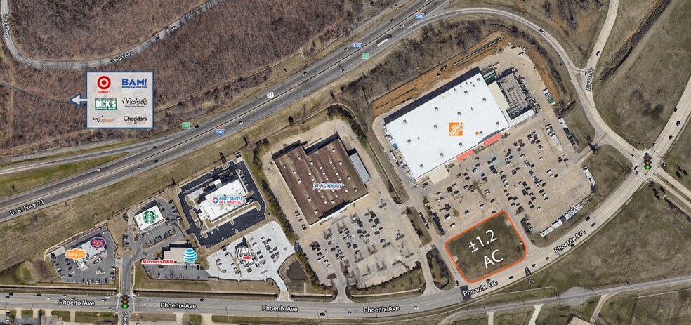 5101 Phoenix Ave, Fort Smith, AR à louer - Aérien - Image 2 de 2