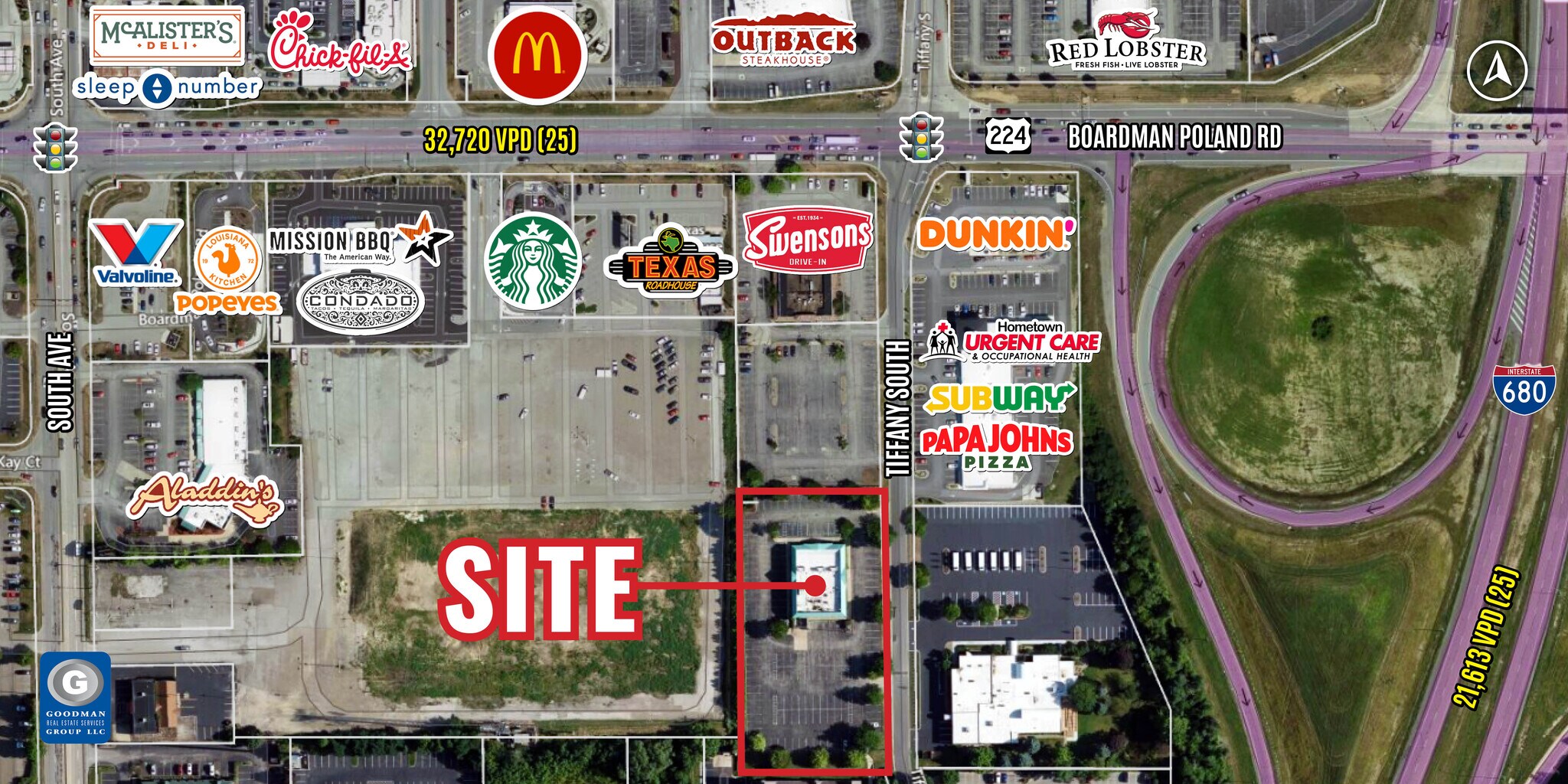 7000 Tiffany S, Youngstown, OH for lease Aerial- Image 1 of 7