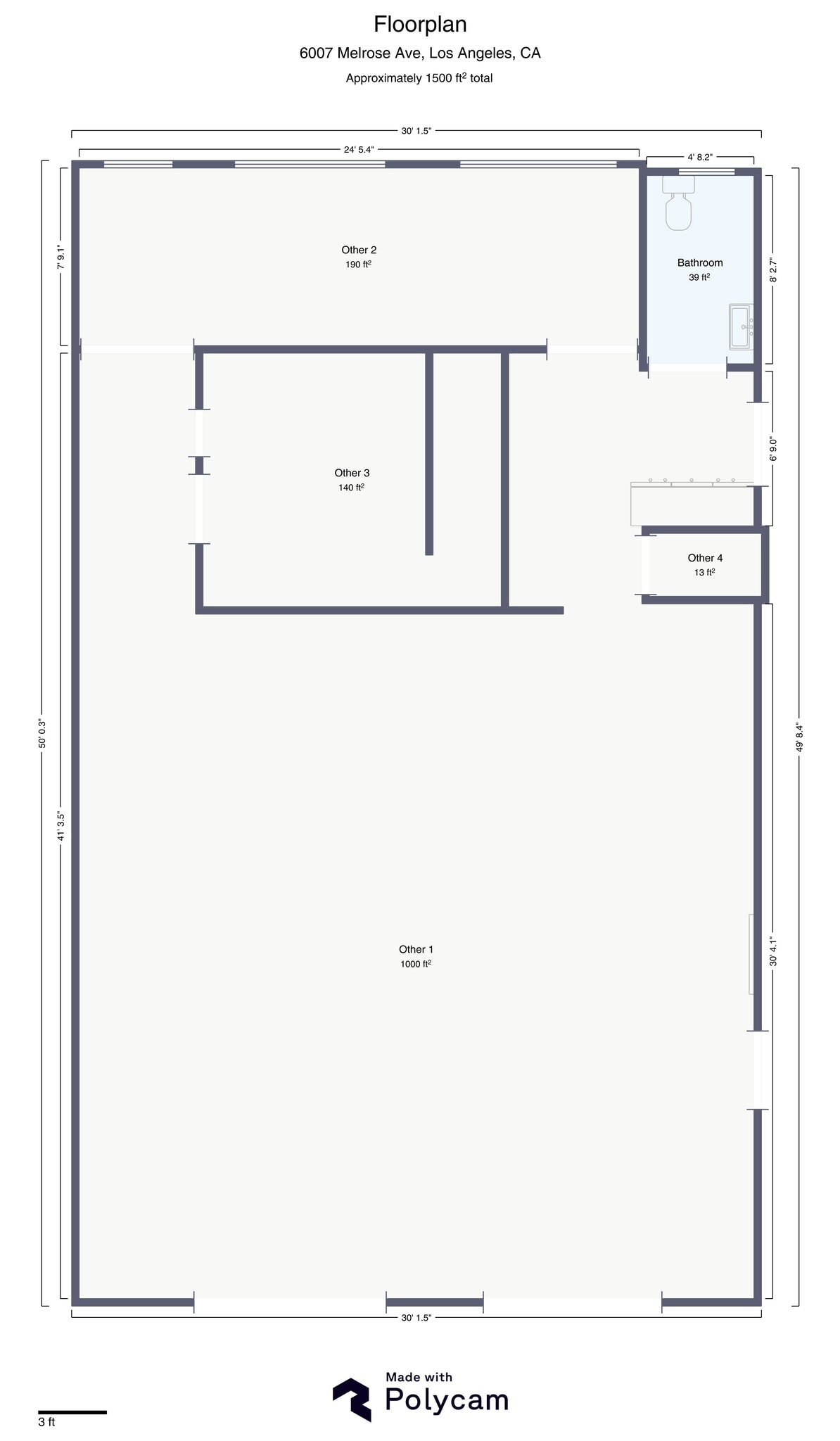 6009 Melrose Ave, Los Angeles, CA à louer Plan de site- Image 1 de 2