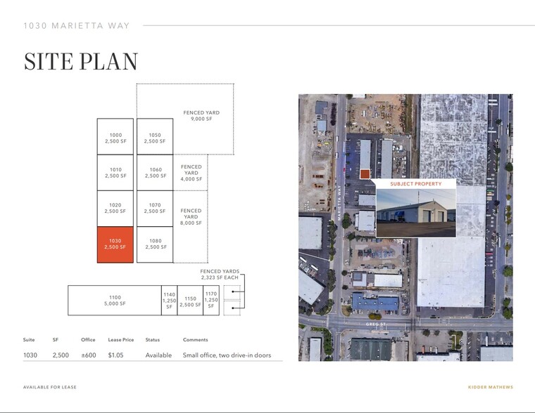 1050-1080 Marietta Way, Sparks, NV à louer - Plan d  tage - Image 2 de 7