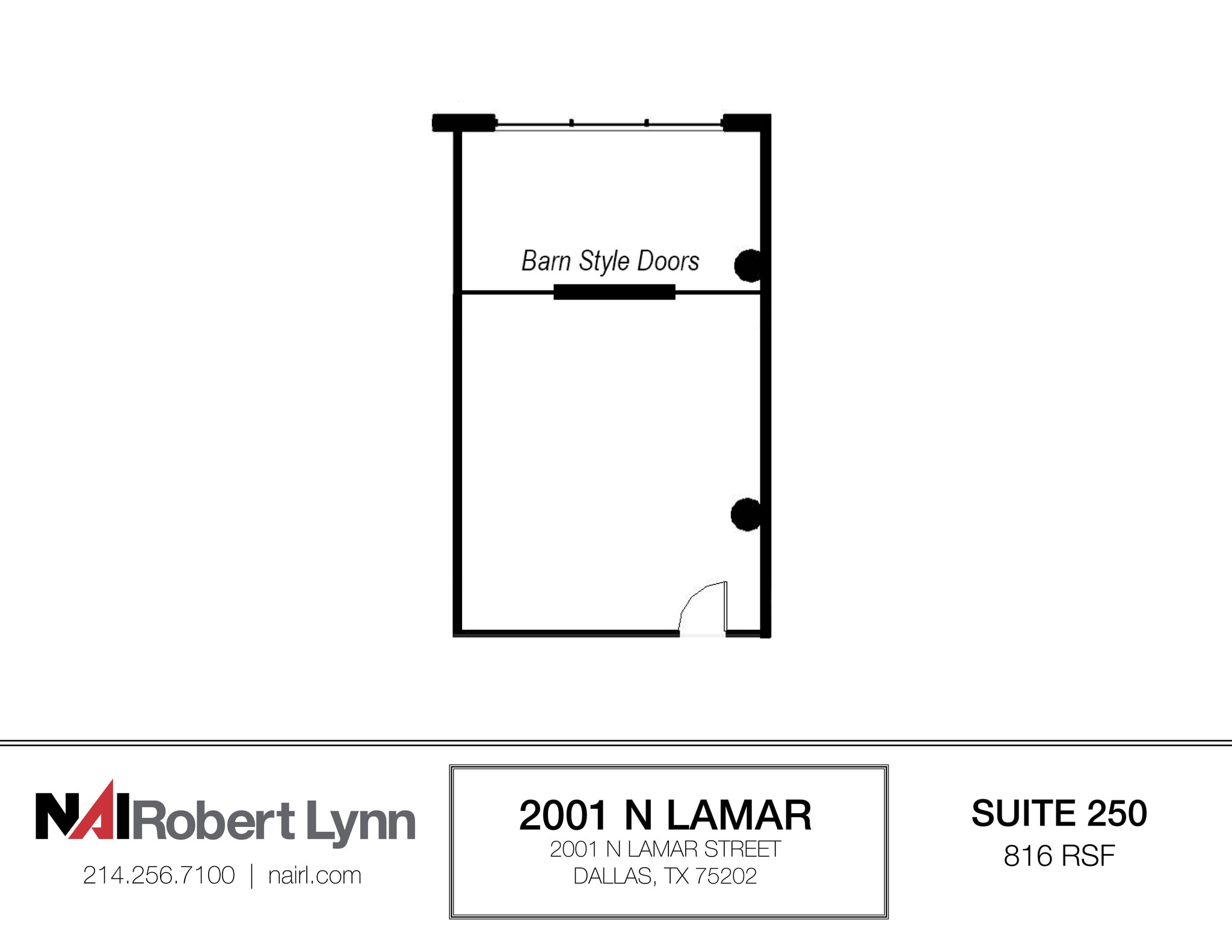 2001 N Lamar St, Dallas, TX for lease Floor Plan- Image 1 of 2