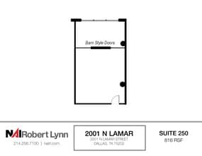2001 N Lamar St, Dallas, TX for lease Floor Plan- Image 1 of 2