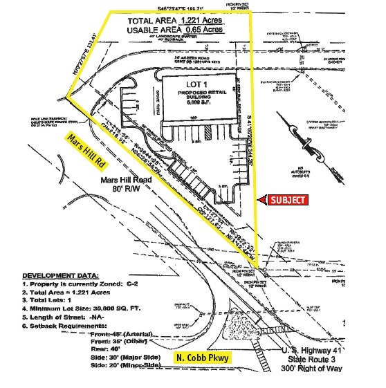 N Cobb Pky, Acworth, GA à vendre - Plan cadastral - Image 3 de 3