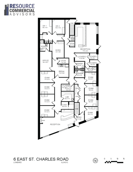 6 E Saint Charles Rd, Lombard, IL à louer - Plan d  tage - Image 2 de 19