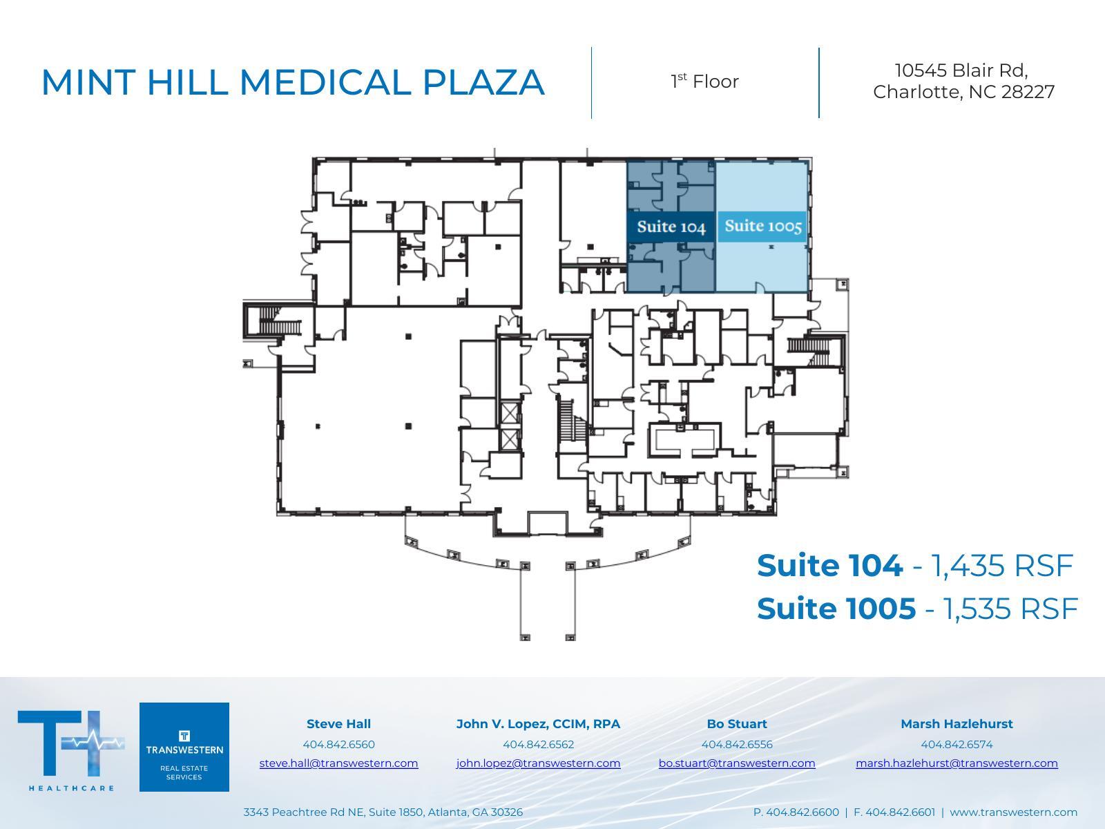 10545 Blair Rd, Charlotte, NC for lease Floor Plan- Image 1 of 1