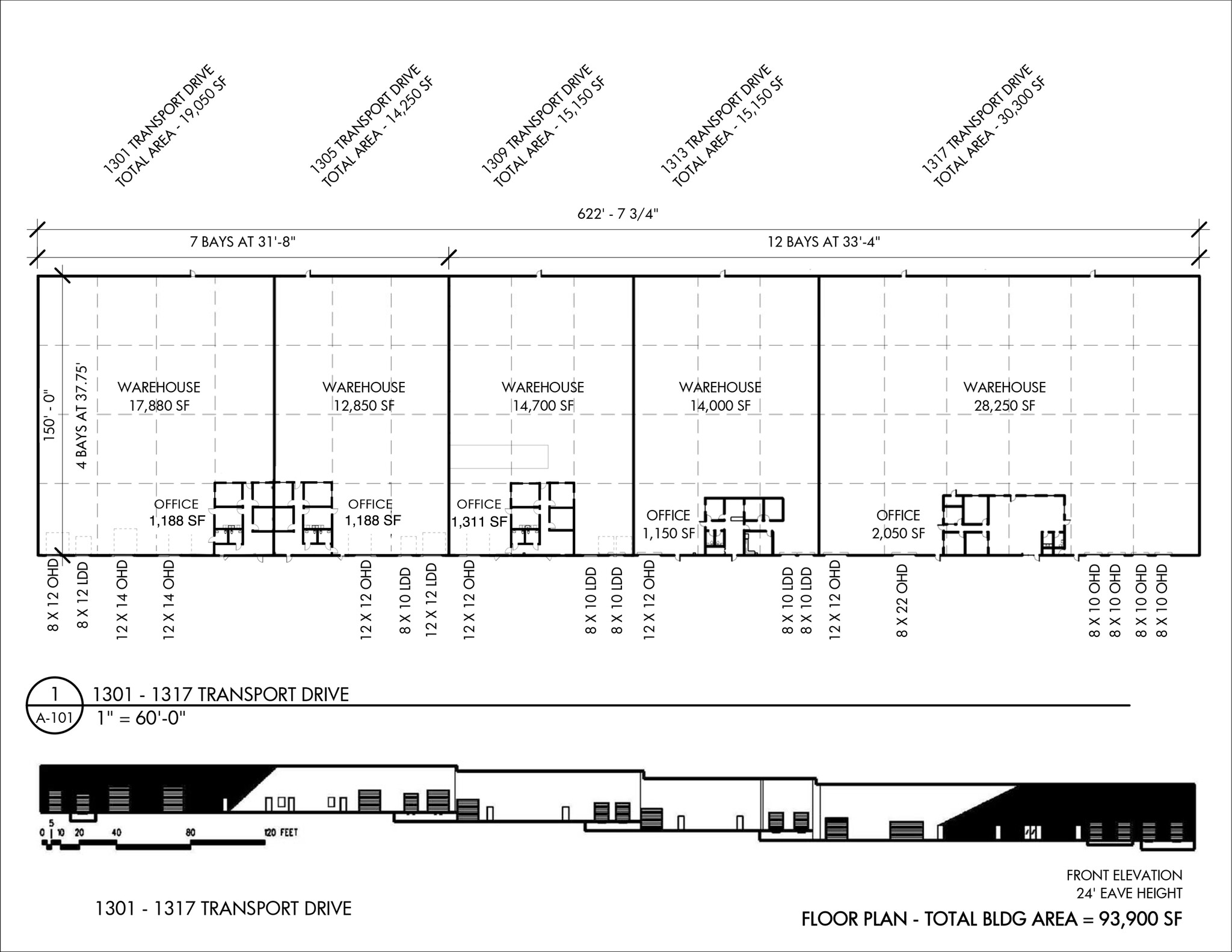 1301-1317 Transport Dr, Raleigh, NC for lease Site Plan- Image 1 of 2