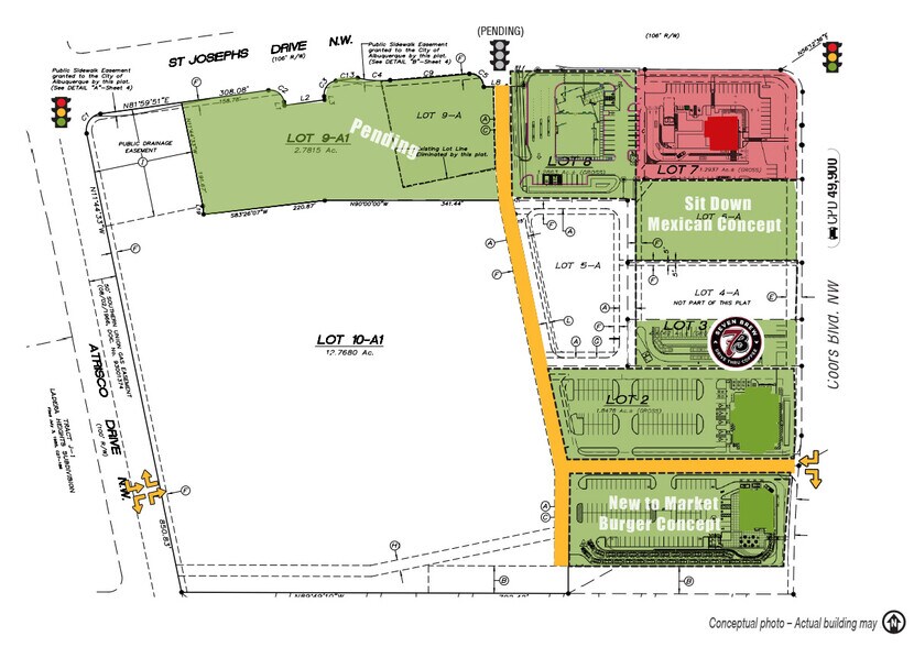 SWC Coors Blvd. & St. Josephs Dr. NW, Albuquerque, NM à vendre - Photo du bâtiment - Image 2 de 4