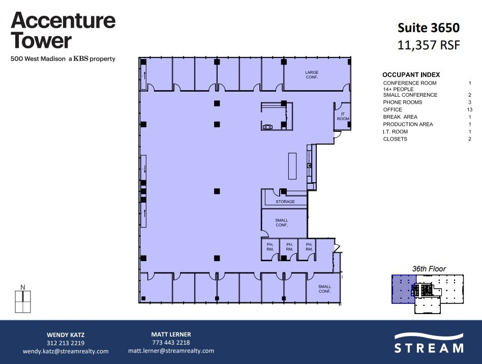 500 W Madison St, Chicago, IL for lease Floor Plan- Image 1 of 1