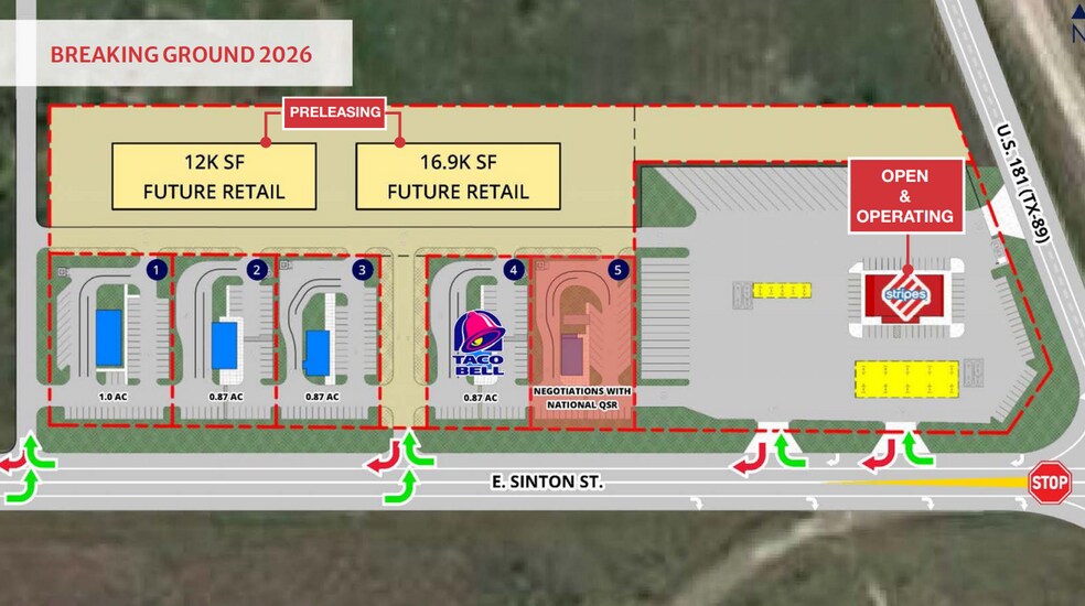 NWC of TX-89 (U.S. 181) & E. Sinton St., Sinton, TX à louer - Photo du bâtiment - Image 2 de 5