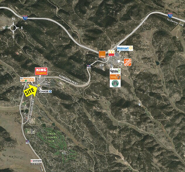 1246 Bergen Pky, Evergreen, CO for lease - Aerial - Image 2 of 2