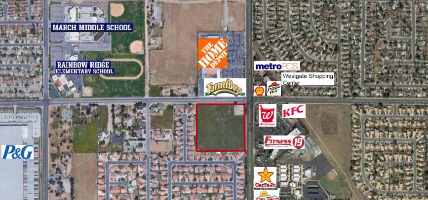 Iris Ave. & Perris Blvd., Moreno Valley, CA à louer - Aérien - Image 3 de 5