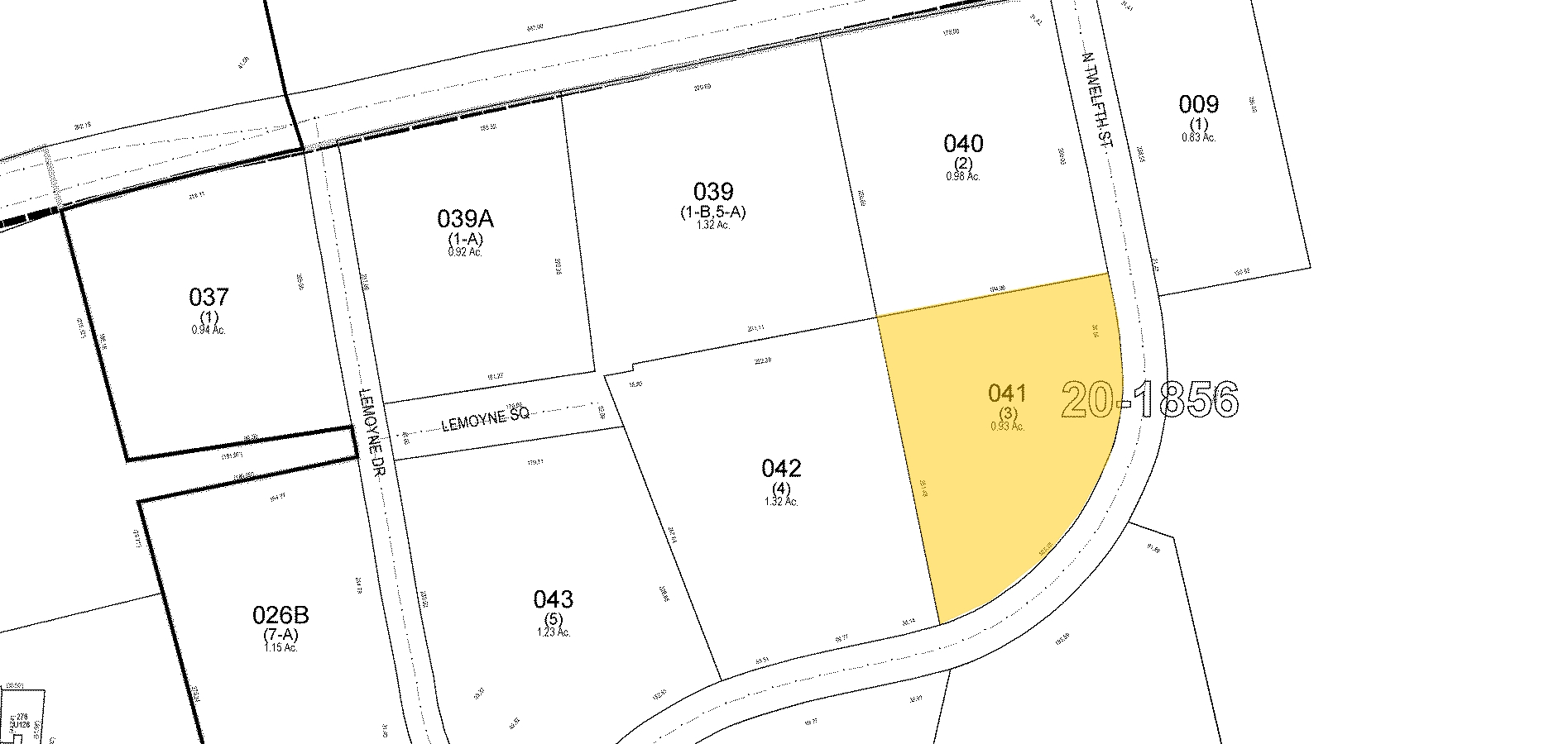 645 N 12th St, Lemoyne, PA à vendre Plan cadastral- Image 1 de 1