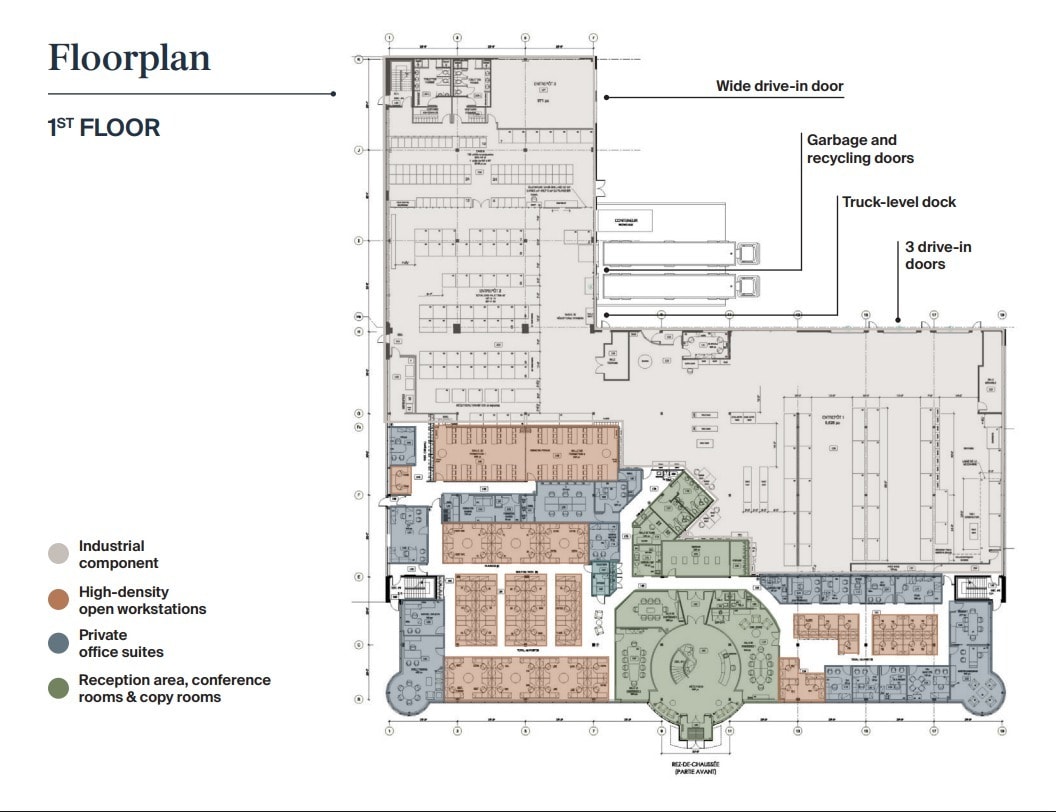 2425 Pitfield, Montréal, QC for lease Floor Plan- Image 1 of 2
