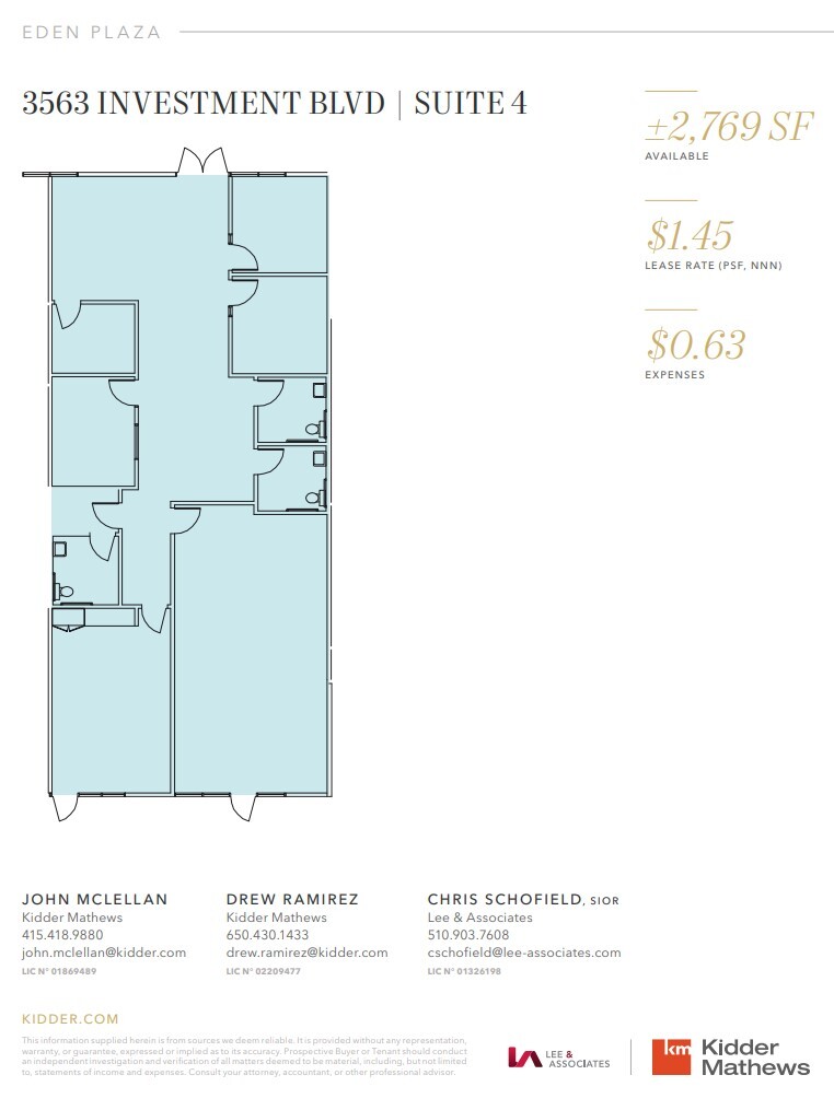3583 Investment Blvd, Hayward, CA à louer Plan d’étage- Image 1 de 1