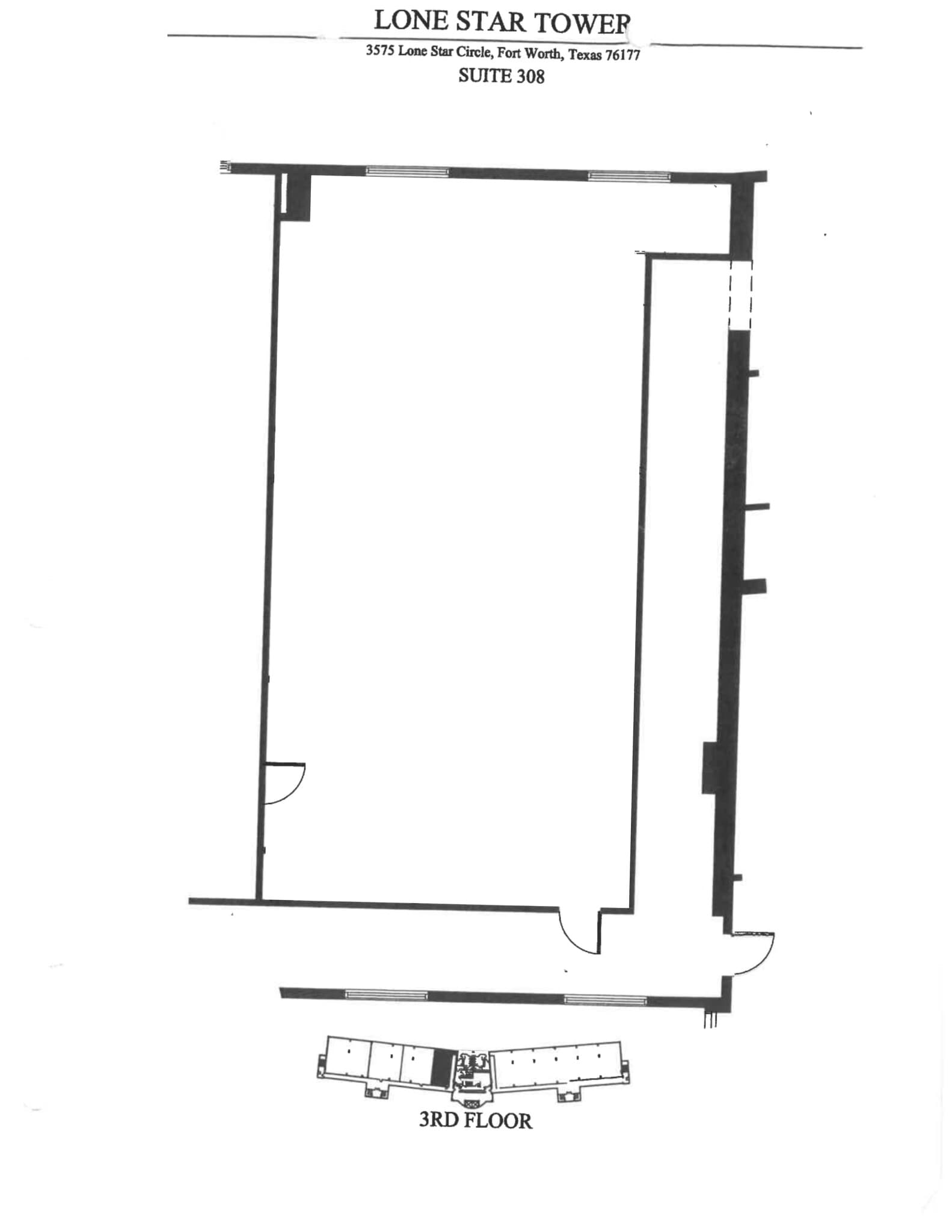 3575 Lone Star Cir, Fort Worth, TX à louer Plan de site- Image 1 de 1