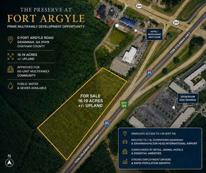 Fort Argyle Rd & Gateway Blvd, Savannah, GA for sale - Building Photo - Image 1 of 5