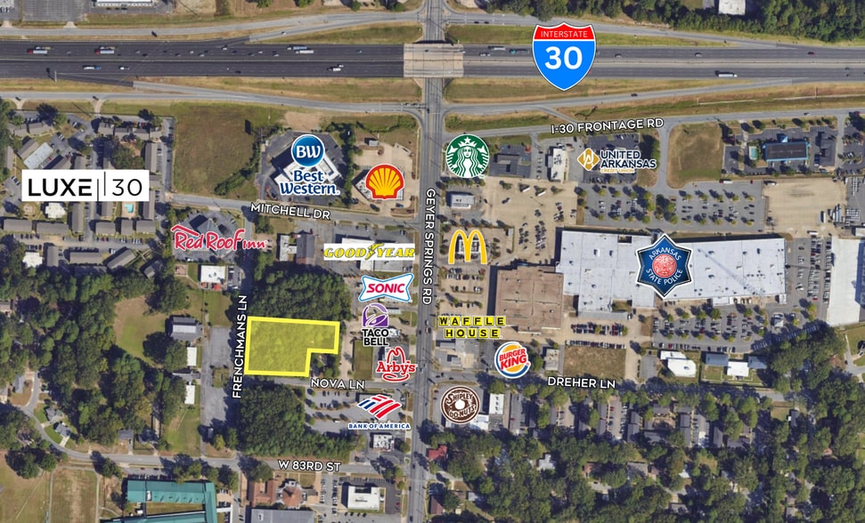 00 Frenchman's Ln and Nova Ln, Little Rock, AR à vendre - Aérien - Image 1 de 2