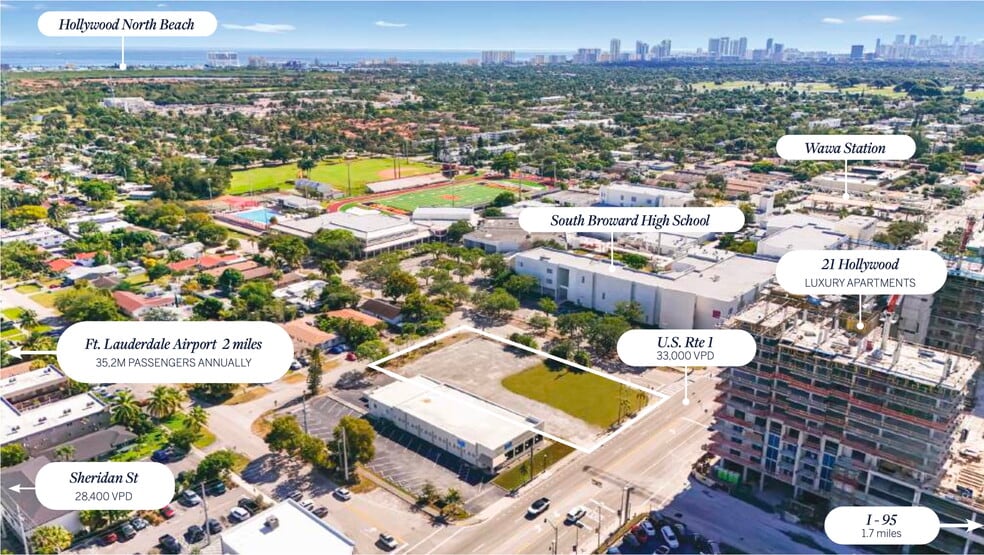 2105 N Federal Hwy, Hollywood, FL à vendre - Aérien - Image 3 de 16