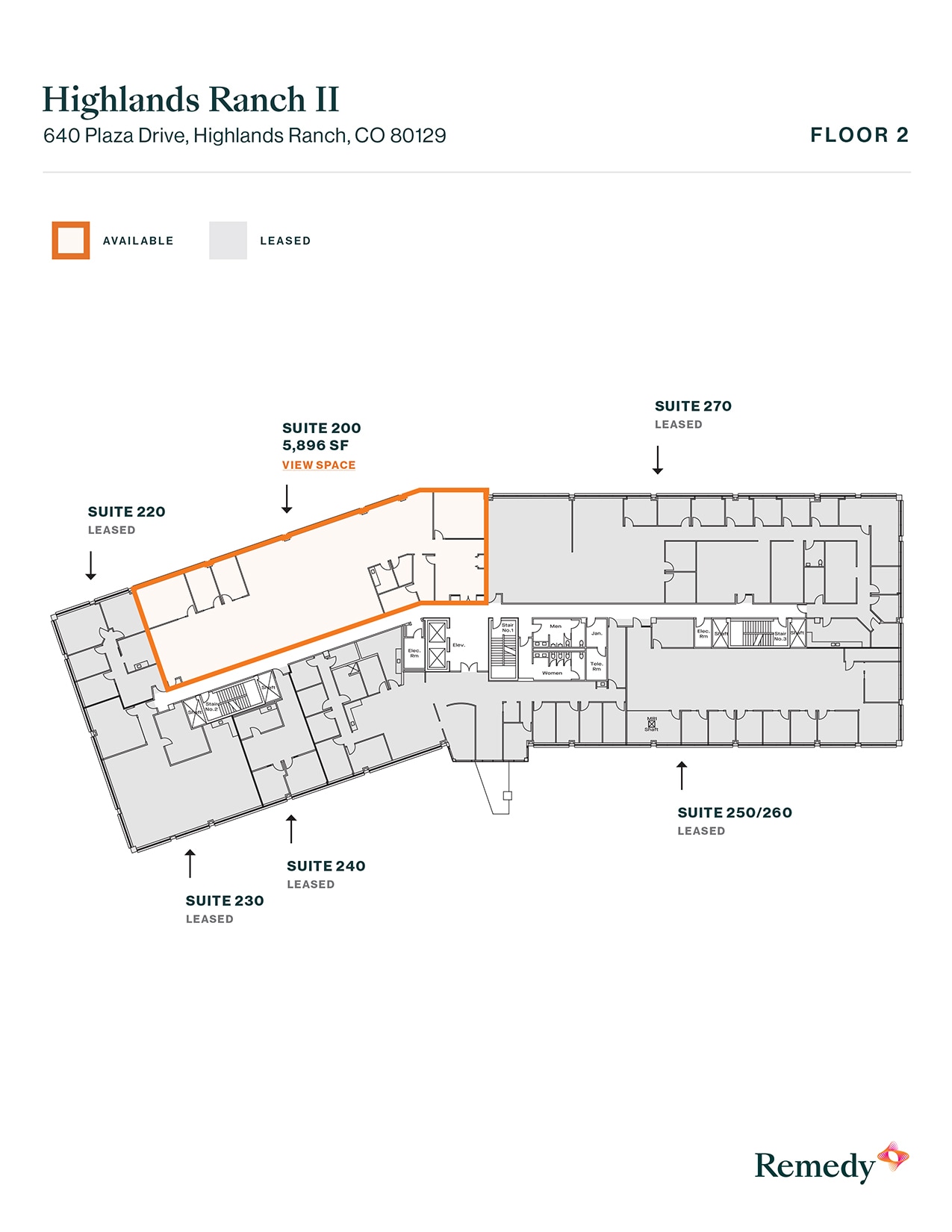 640 Plaza Dr, Highlands Ranch, CO for lease Floor Plan- Image 1 of 2