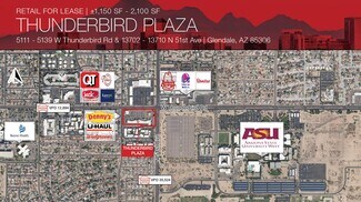 Plus de détails pour 5111-5159 W Thunderbird Rd, Glendale, AZ - Commerce de détail à louer