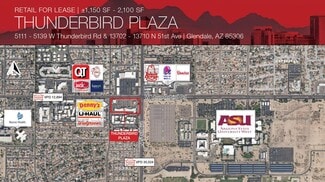 More details for 5111-5159 W Thunderbird Rd, Glendale, AZ - Retail for Lease