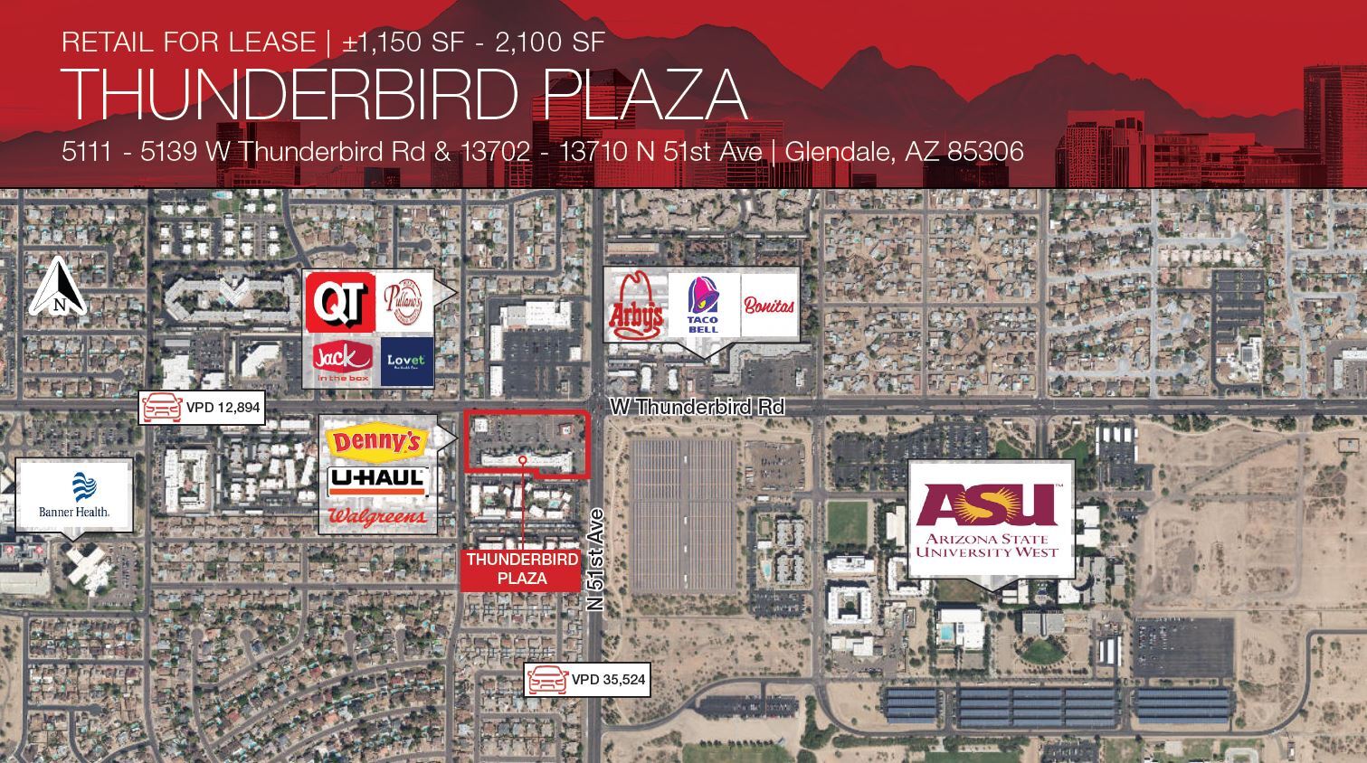 5111-5159 W Thunderbird Rd, Glendale, AZ for lease Primary Photo- Image 1 of 10