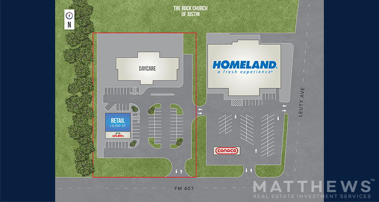 914 W 1st St, Justin, TX à louer - Plan de site - Image 2 de 6