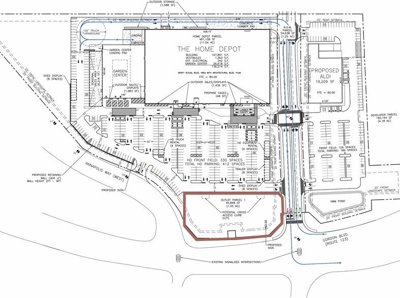 13239 Gordon Blvd, Woodbridge, VA for lease - Site Plan - Image 2 of 2