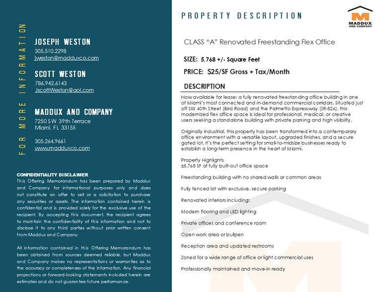 7425 SW 42nd St, Miami, FL à louer - Photo du bâtiment - Image 2 de 8