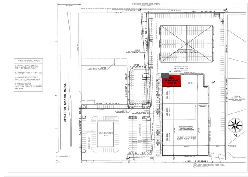 1639 S Buckner Blvd, Dallas, TX for lease - Site Plan - Image 3 of 3