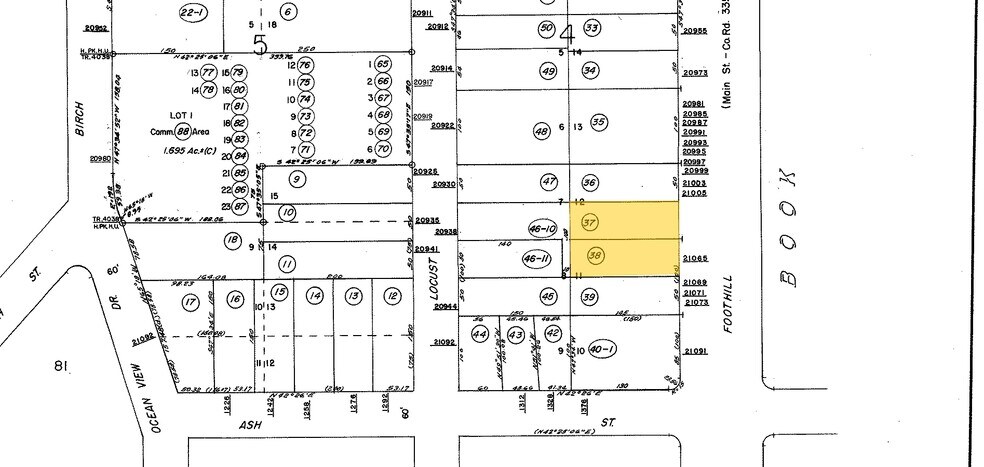 21059-21065 Foothill Blvd, Hayward, CA à vendre - Plan cadastral - Image 3 de 3
