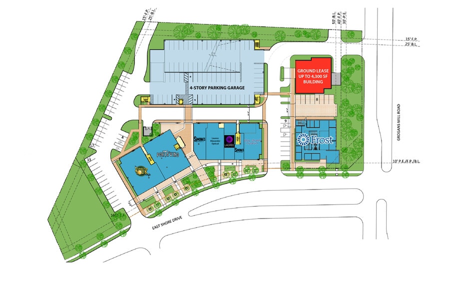 203 East Shore Drive, The Woodlands, TX à louer - Plan de site - Image 2 de 9